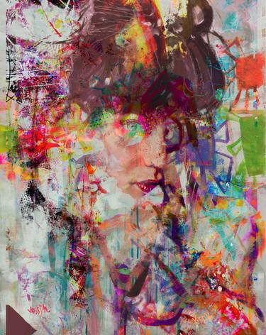 Original Conceptual Abstract Mixed Media by yossi kotler