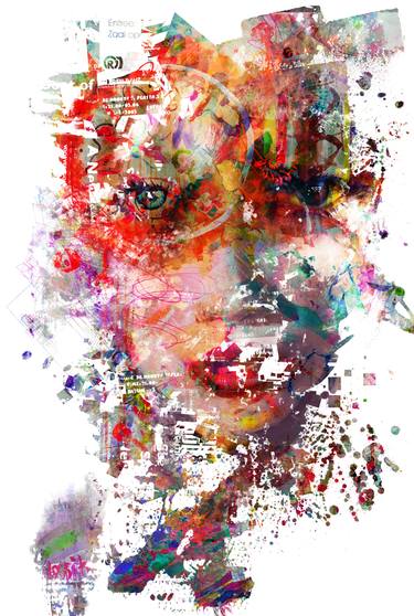 Original Abstract Expressionism Abstract Mixed Media by yossi kotler