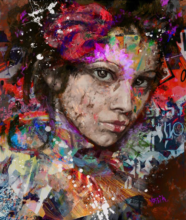 deep observation Painting by yossi kotler | Saatchi Art