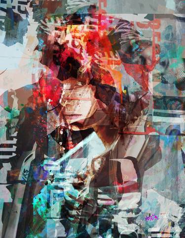 Print of Abstract Expressionism Abstract Paintings by yossi kotler