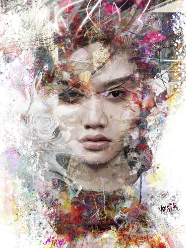 Original Abstract Expressionism Portrait Paintings by yossi kotler