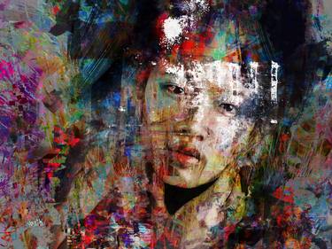 Print of Abstract Expressionism Abstract Mixed Media by yossi kotler