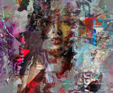 Original Abstract Mixed Media by yossi kotler