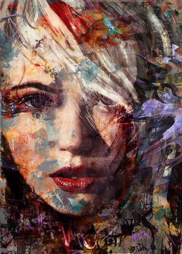 Original Abstract Expressionism Abstract Mixed Media by yossi kotler