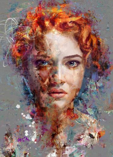 Print of Abstract Expressionism Abstract Mixed Media by yossi kotler