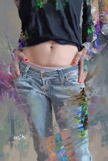 Original Conceptual Body Mixed Media by yossi kotler