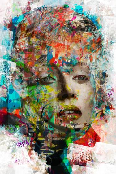 Original Conceptual Abstract Mixed Media by yossi kotler