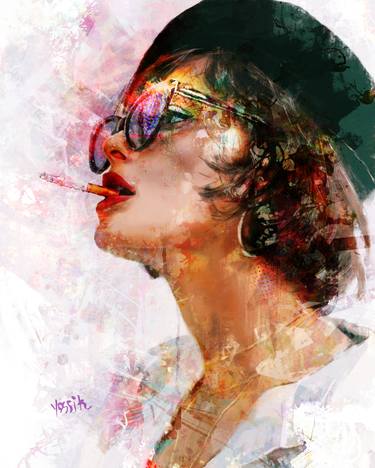 Print of Conceptual People Mixed Media by yossi kotler