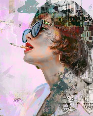 Print of Conceptual Portrait Paintings by yossi kotler