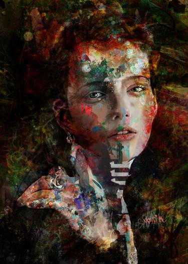 Original Abstract Expressionism Abstract Mixed Media by yossi kotler