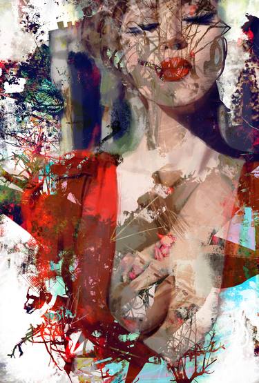 Original Abstract Expressionism Abstract Mixed Media by yossi kotler