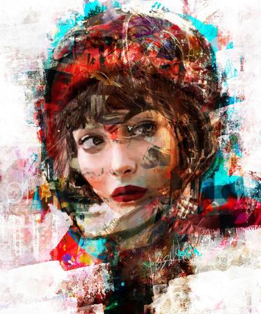 Print of Abstract Expressionism Portrait Paintings by yossi kotler