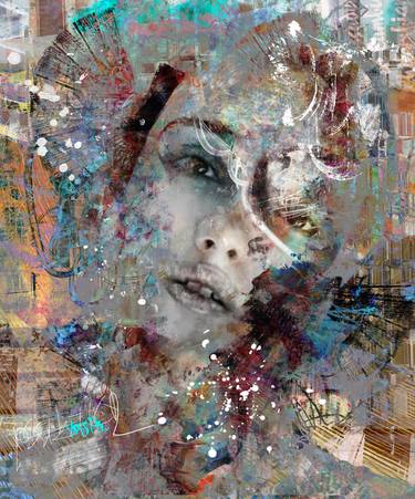 Original Abstract Expressionism Abstract Mixed Media by yossi kotler