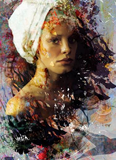 Print of Conceptual Abstract Mixed Media by yossi kotler