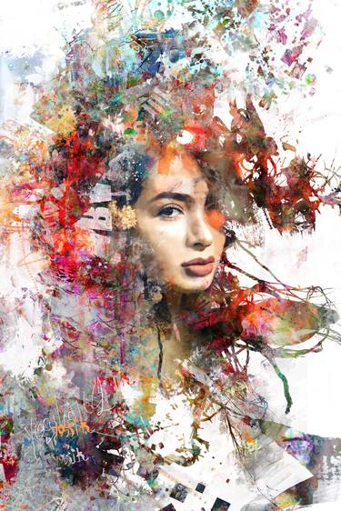 Original Abstract Expressionism Abstract Mixed Media by yossi kotler