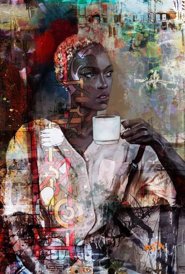 Print of Conceptual People Paintings by yossi kotler