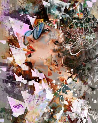 Original Conceptual People Mixed Media by yossi kotler