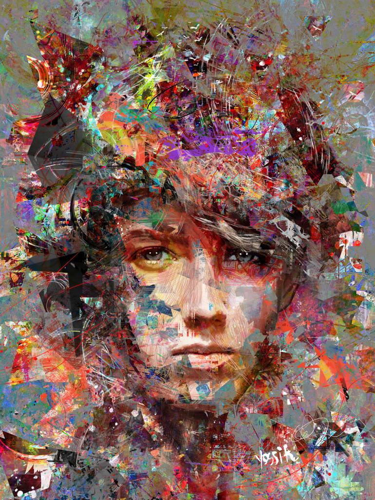 determination of the self Painting by yossi kotler | Saatchi Art