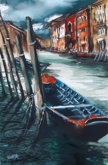 Original Conceptual Boat Paintings by yossi kotler