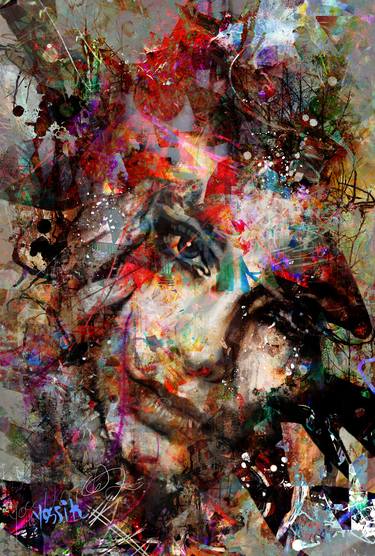 Original Figurative Abstract Mixed Media by yossi kotler