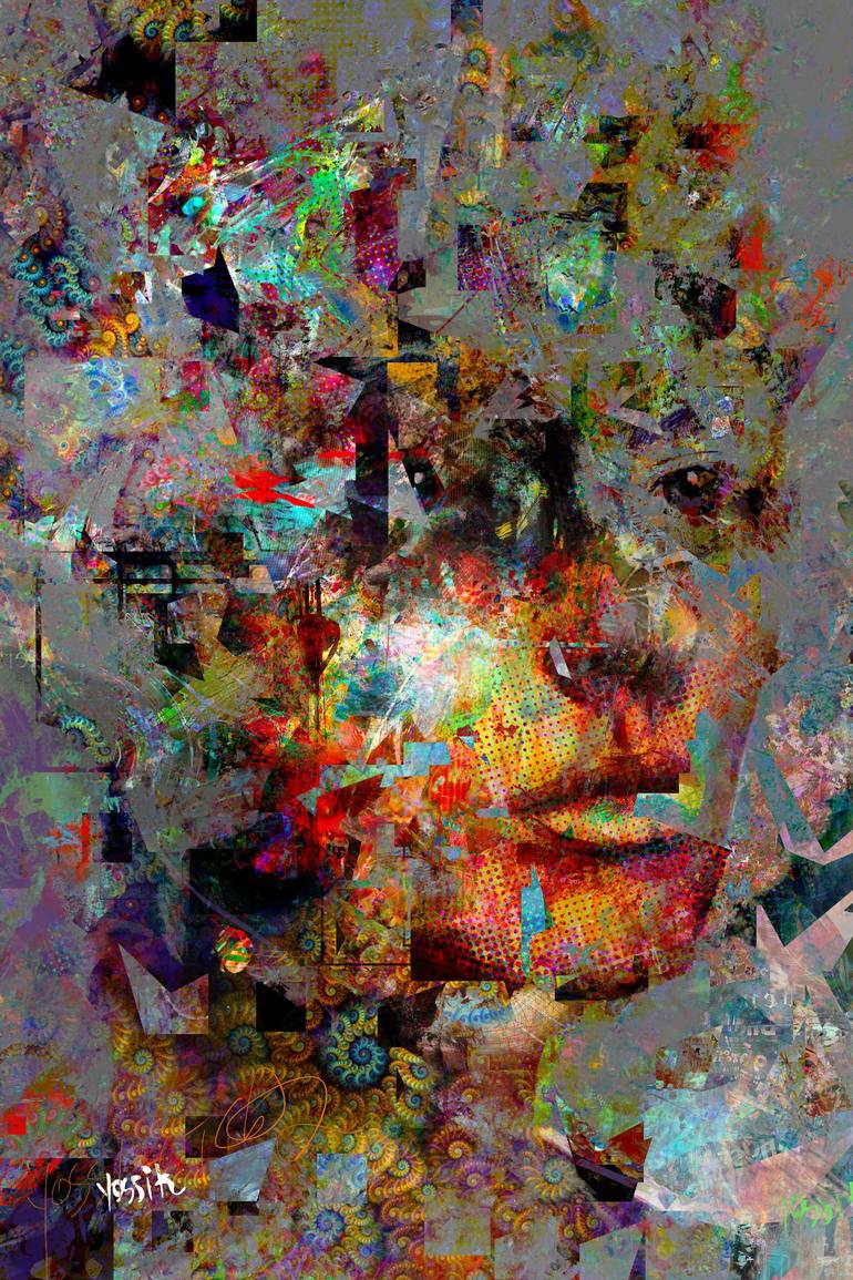Original Abstract Painting by Yossi Kotler | Abstract Expressionism Art on Canvas | the pressure to mutate