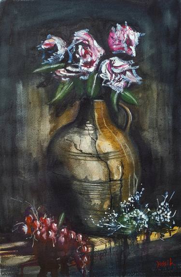 Original Floral Paintings by yossi kotler