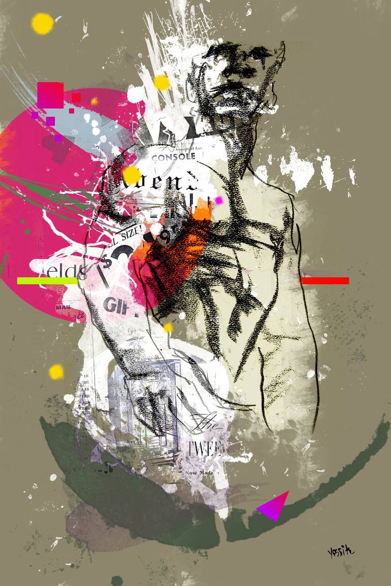 Print of Abstract Expressionism Abstract Mixed Media by Yossi Kotler