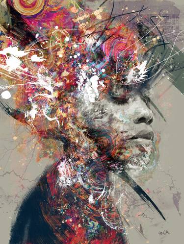 Print of People Paintings by yossi kotler