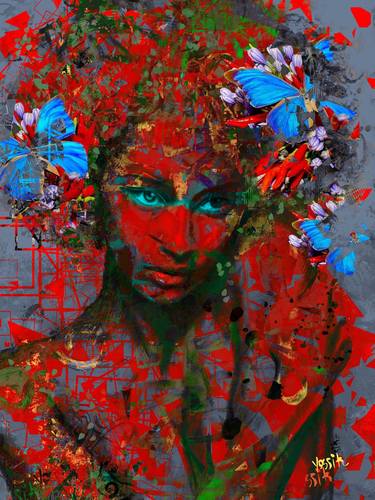 Print of Abstract Expressionism Body Mixed Media by yossi kotler