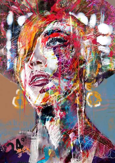 Print of Portrait Mixed Media by yossi kotler