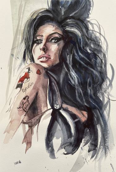 Amy Winehouse II Pop Art Painting — DANE SHUE ART