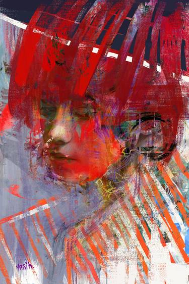 Print of Portrait Mixed Media by yossi kotler