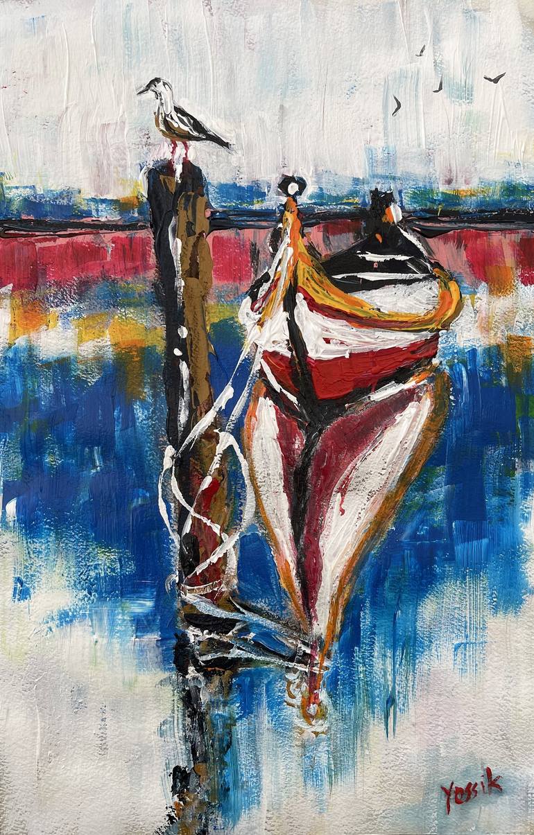 Print of Conceptual Boat Paintings by Yossi Kotler