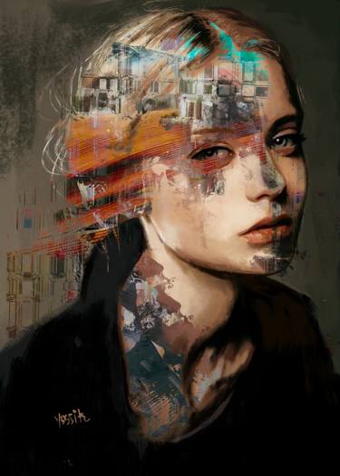 Print of Portrait Paintings by yossi kotler