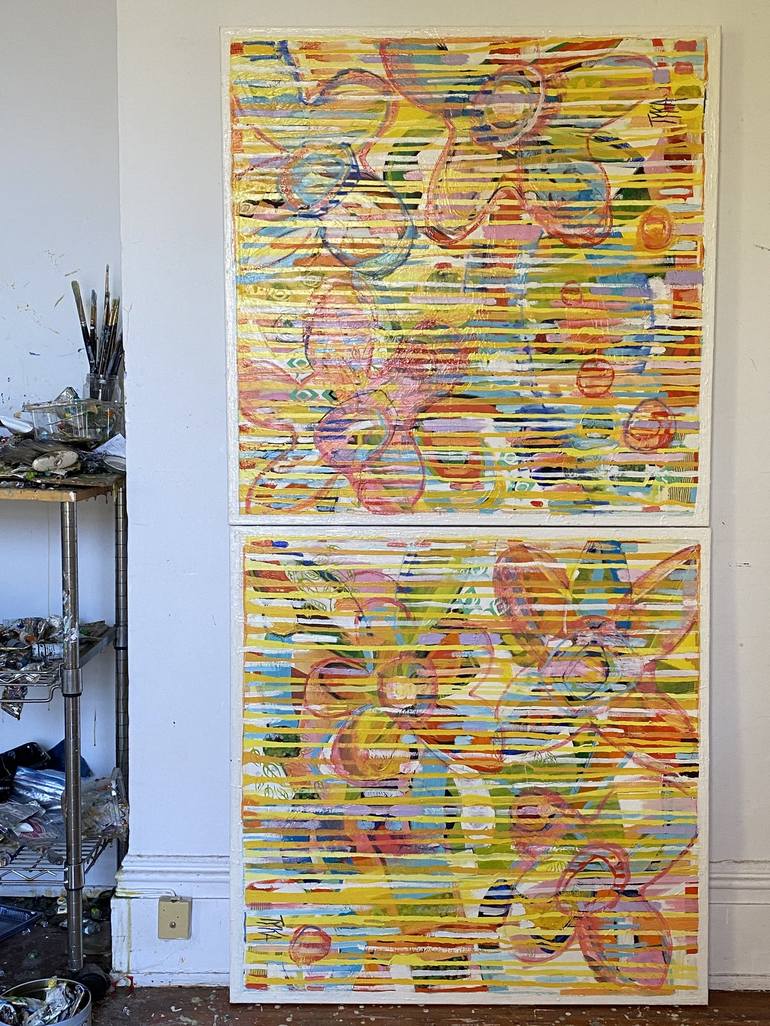 Original Abstract Painting by Joanna TYKA