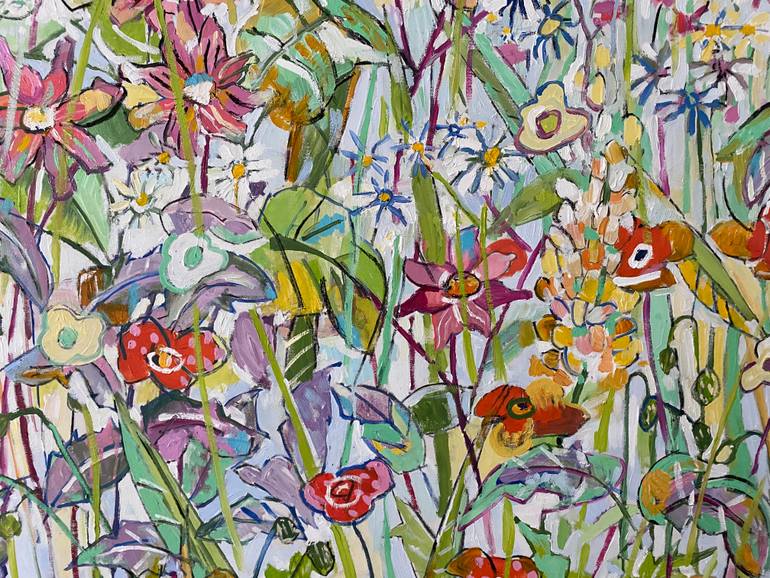 Original Contemporary Floral Painting by Joanna Tyka