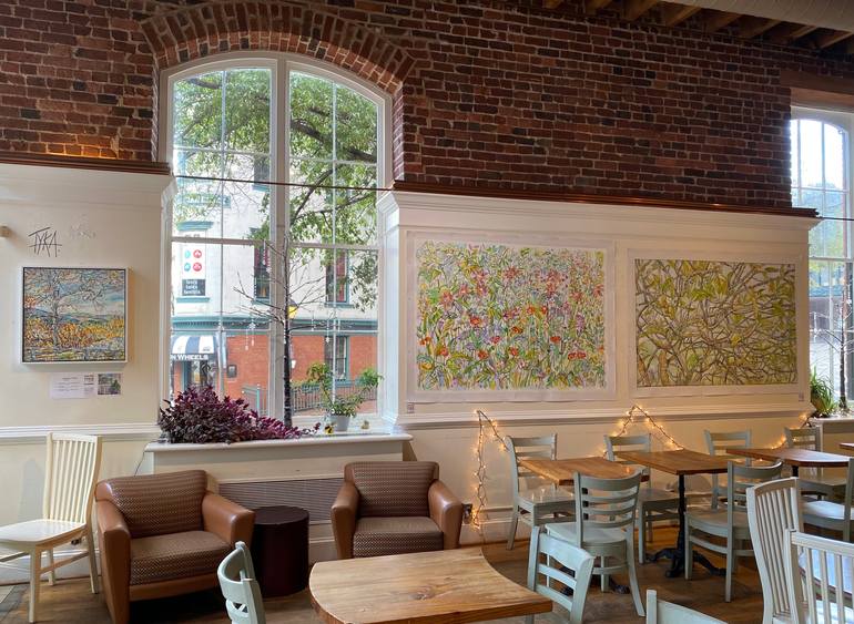 Original Contemporary Floral Painting by Joanna Tyka