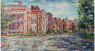 Original Expressionism Architecture Paintings by Joanna TYKA