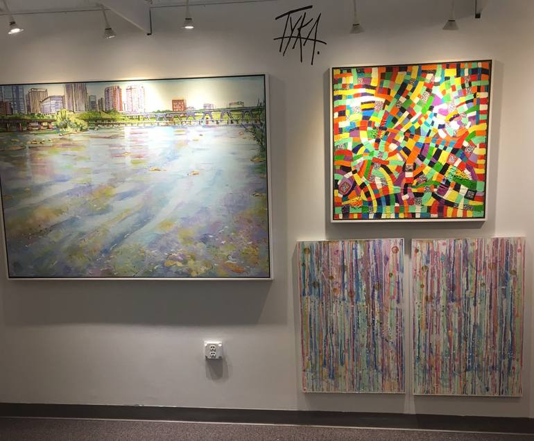 Original Abstract Expressionism Abstract Painting by Joanna Tyka