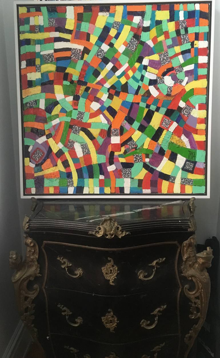 Original Abstract Expressionism Abstract Painting by Joanna Tyka