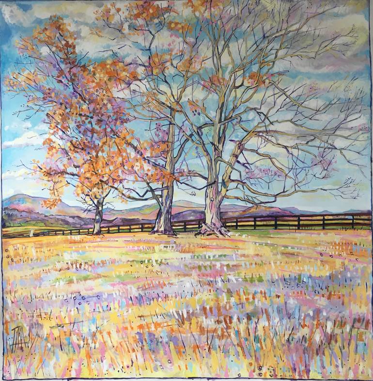 Original Impressionism Landscape Painting by Joanna TYKA