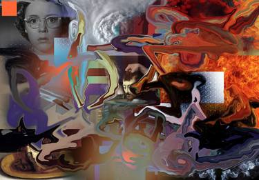 Original Modern Abstract Mixed Media by Manuel J Branco