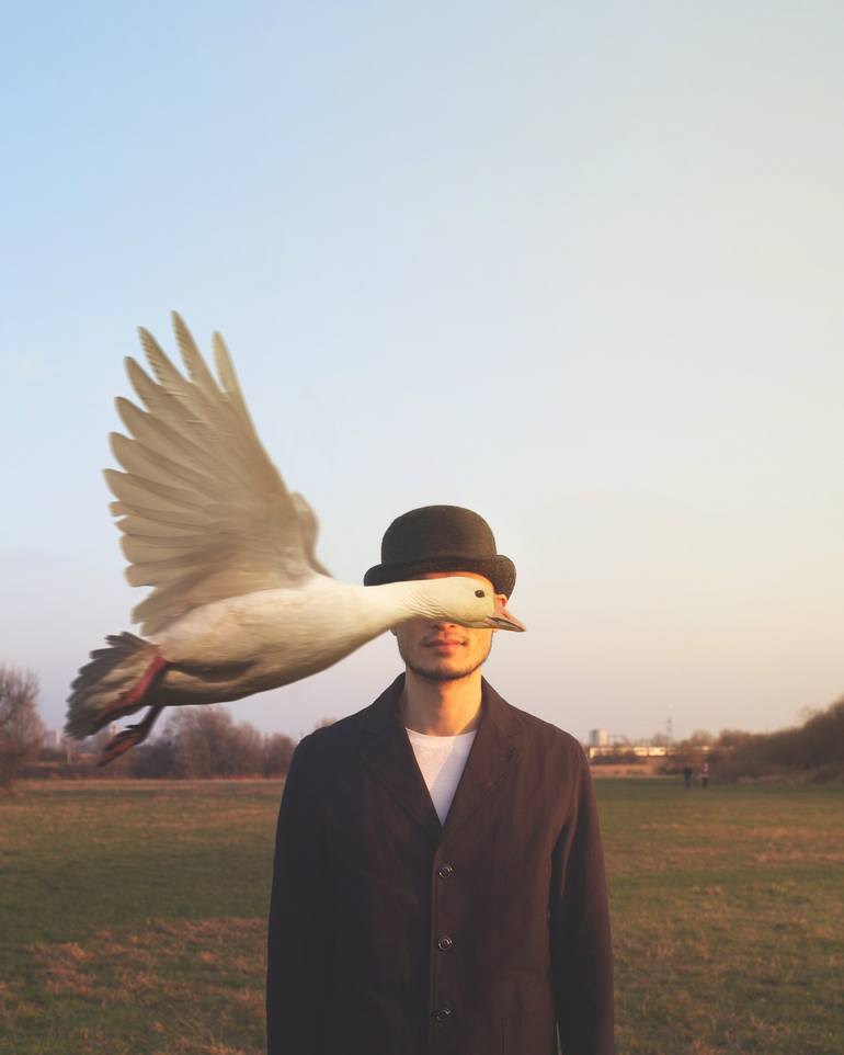 Untitled Goose Art, Medium - Limited Edition of 25