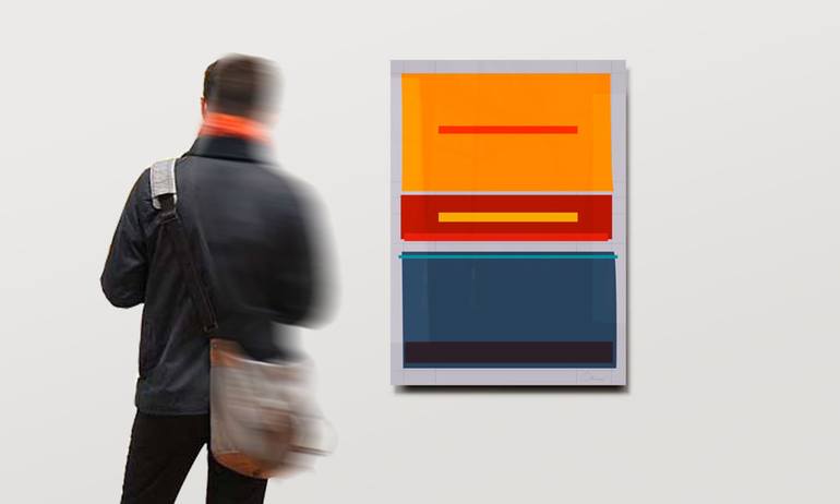 Original Abstract Geometric Painting by Andrey Odinzzov