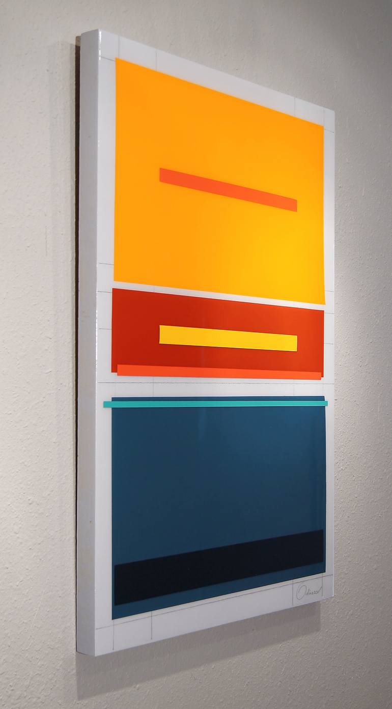 Original Abstract Geometric Painting by Andrey Odinzzov