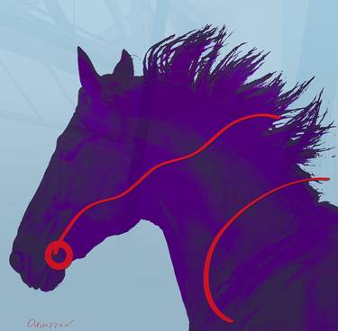 Violet horse, 2009 thumb