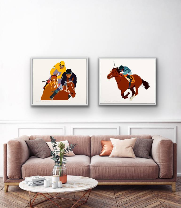 Original Horse Printmaking by Andrey Odinzzov