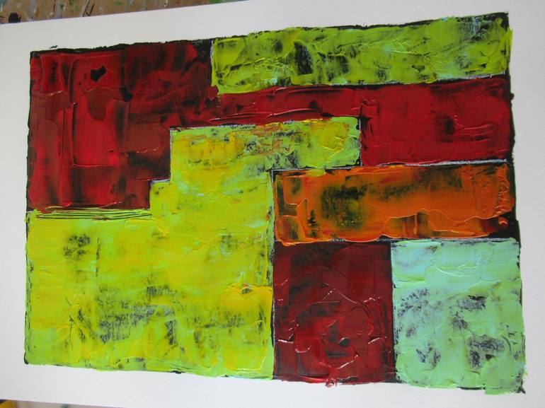 Original Abstract Expressionism Abstract Painting by Robert Alexander