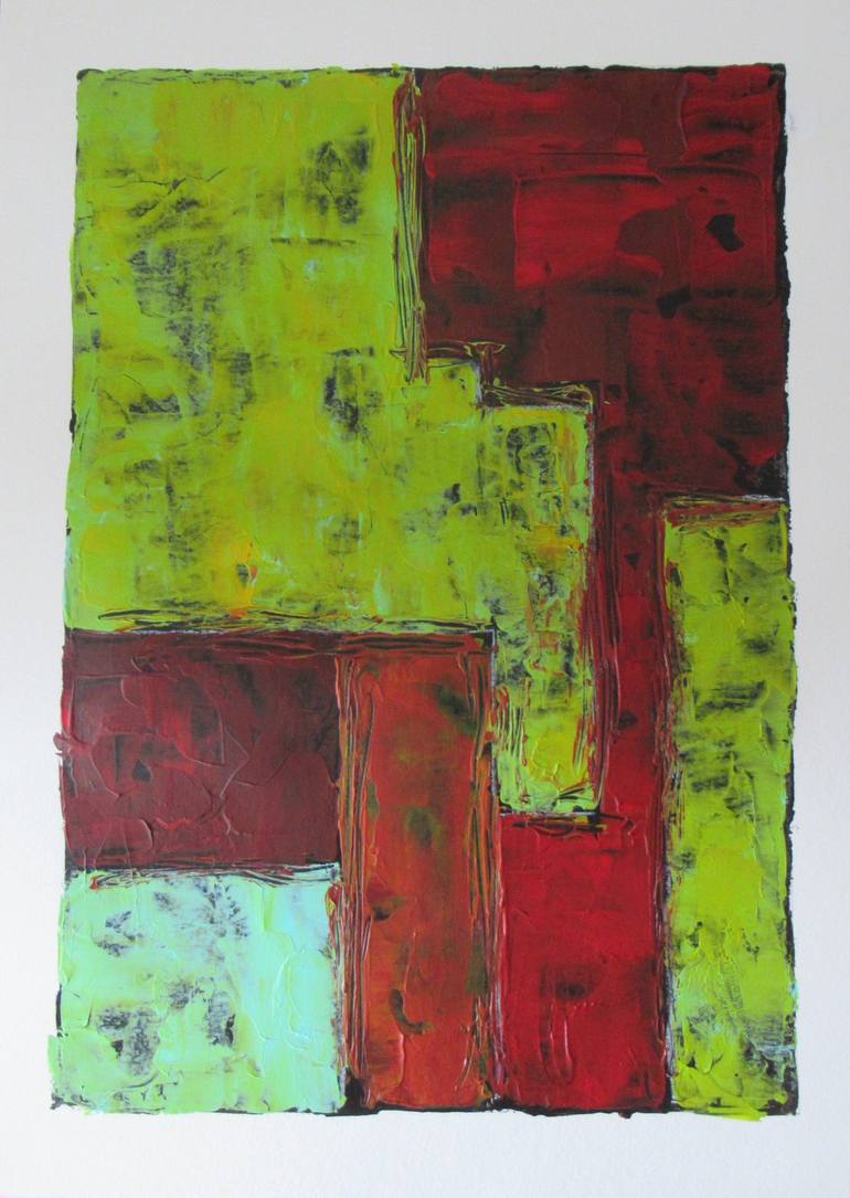 Original Abstract Expressionism Abstract Painting by Robert Alexander