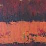 Abstract expressionist painting.
Subject: color, movement,
Very simple composition ,emphasis on color, multiple layers,
scratching of canvas to show layers of colors.